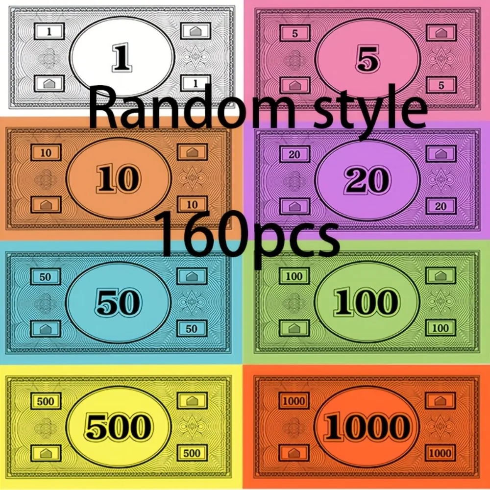 Random 160/80pcs Multi-Colored Tiles - Perfect for Board Games And Party Activities