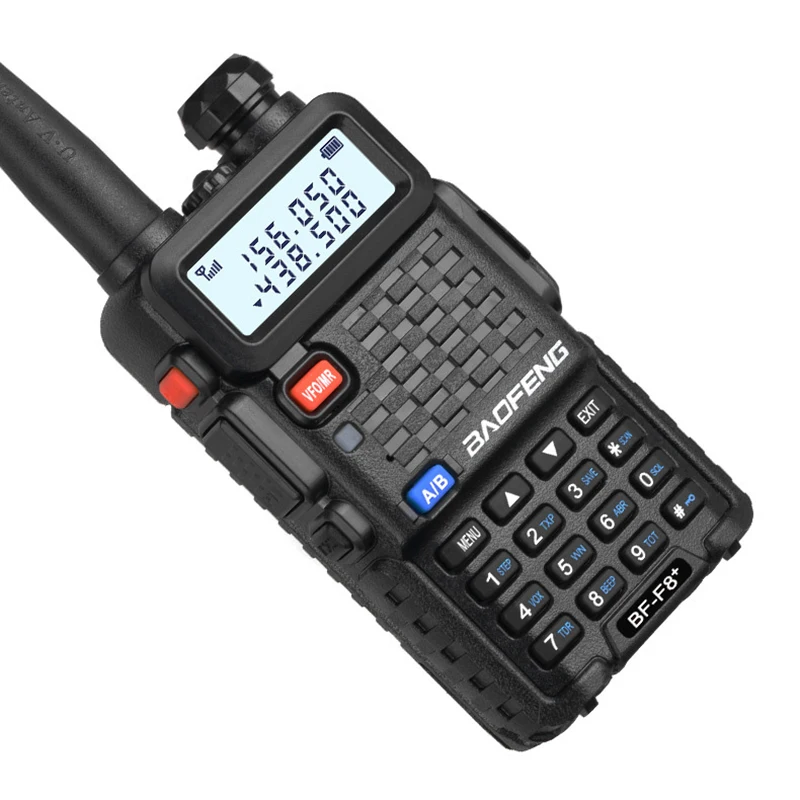 BAOFENG-walkie-talkie BF-F8 +, Radio de largo alcance mejorada, 5W, banda Dual, portátil, Pofung F8 +, transceptor bidireccional para exteriores