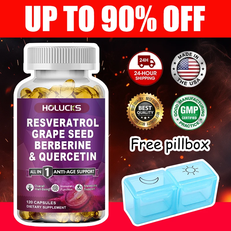 

Добавка рявератрола высокой мощности, для повышения коллагена, уменьшения морщин и защиты от повреждений УФ-излучения, здорового уровня сахара в крови