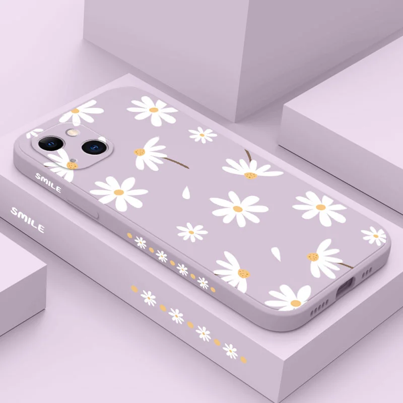 Plain Daisies Phone Case For iPhone 16 15 14 13 12 11 Pro Max Mini X XR XS MAX SE2020 8 7 Plus 6 6S Plus Cover