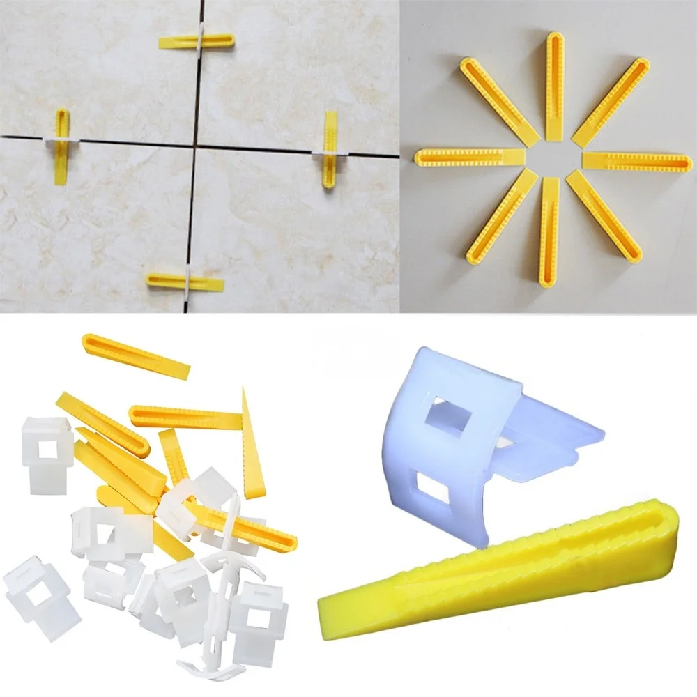 700pcs leveler spacer snap to attach ceramic tile adjuvant tool  tile leveling system tile spacers construction tools wall tiles