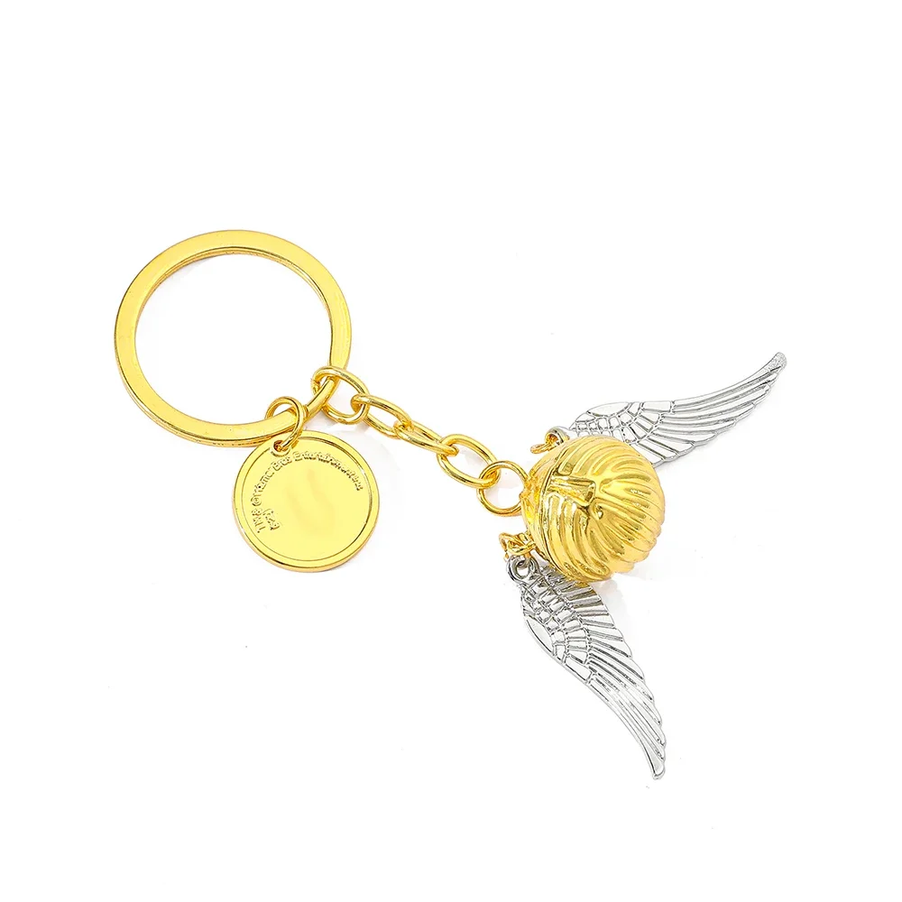 Golden Snitch Keychain Stylish Pendant Backpack Accessory Birthday Jewelry Gift for Boys & Girls
