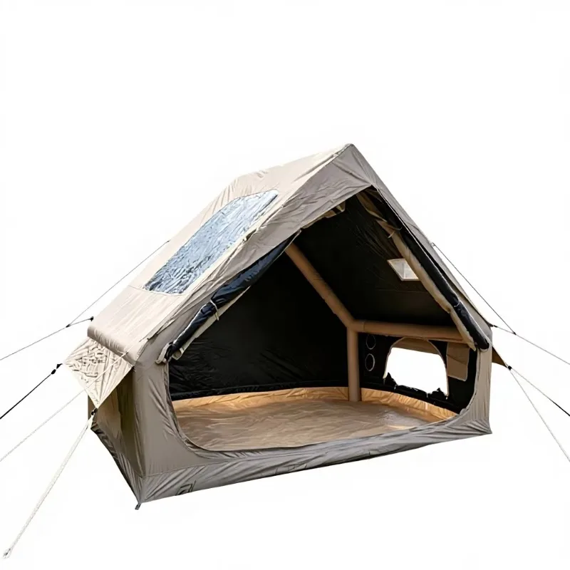 Heavy-duty inflatable four-season hard-shell camping tent for 3-4 people with large space Oxford cloth quick-opening