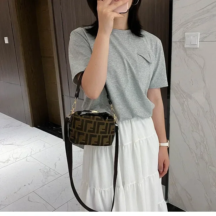 

Premium Leather Messenger Crossbody Bag - Unique Vintage Design For Women With Luxury Minimalist Shopper Style