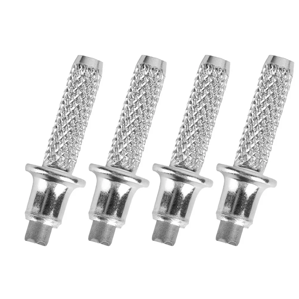 4Pcs Metal Hiking Stick Tips Replaceable Tungsten Steel Hiking Pole Tip Protectors Enhanced Grip Stability Trekking Pole