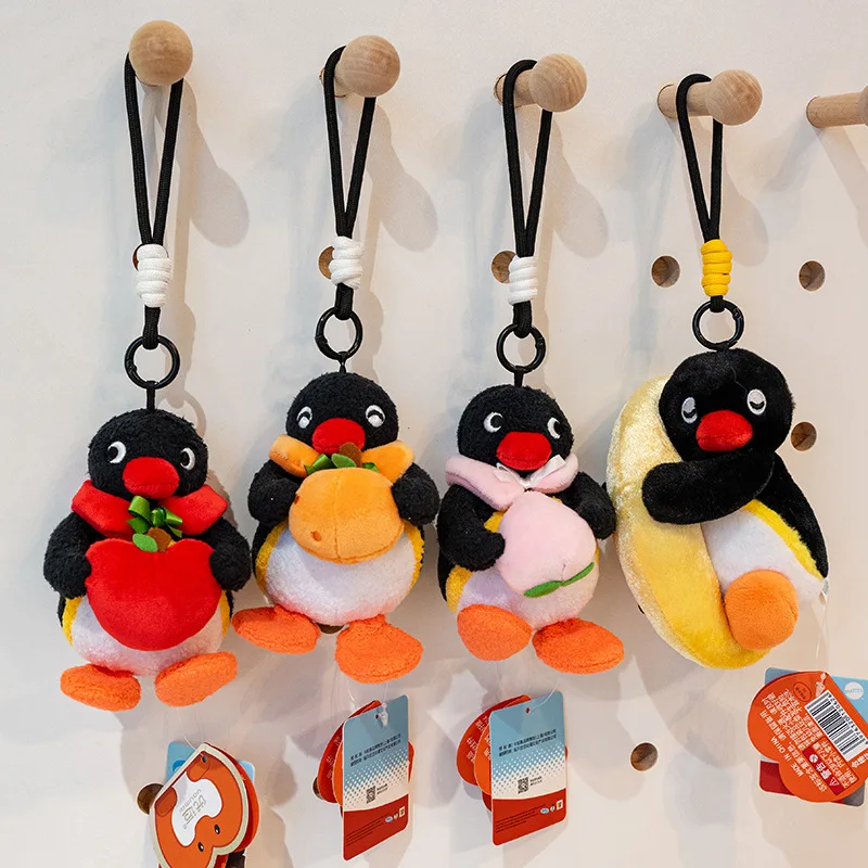 10cm Cartoon Pingu Animated Character Series Cute Plush Animal Doll Backpack Pendant Decor Trendy Toys Peripheral Surprise Gifts view 4