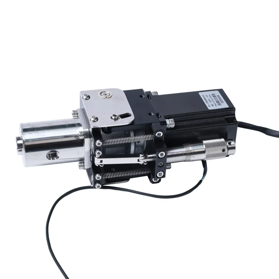 Miniature Ceramic Piston Metering Pump for Biological Reagent Plate Dispensing Lab Equipment