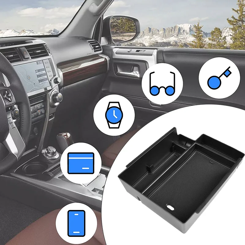 Center Console Storage Box Suitable For Toyota 5th Gen 4Runner 2010- 20212022 2023 Armrest Box Central Storage Car Accessories