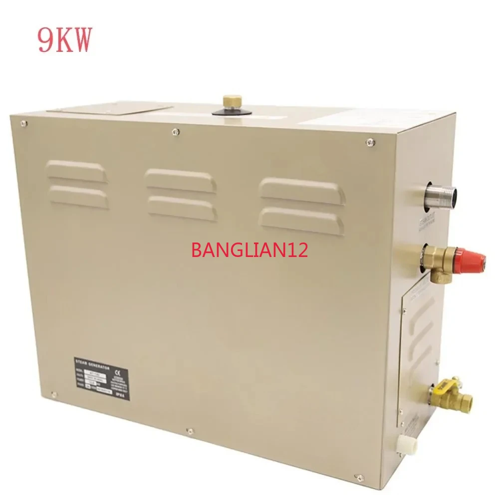 

9KW Steam Generator Sauna Bath Steamer for Home SPA Shower with Digital LCD Controller