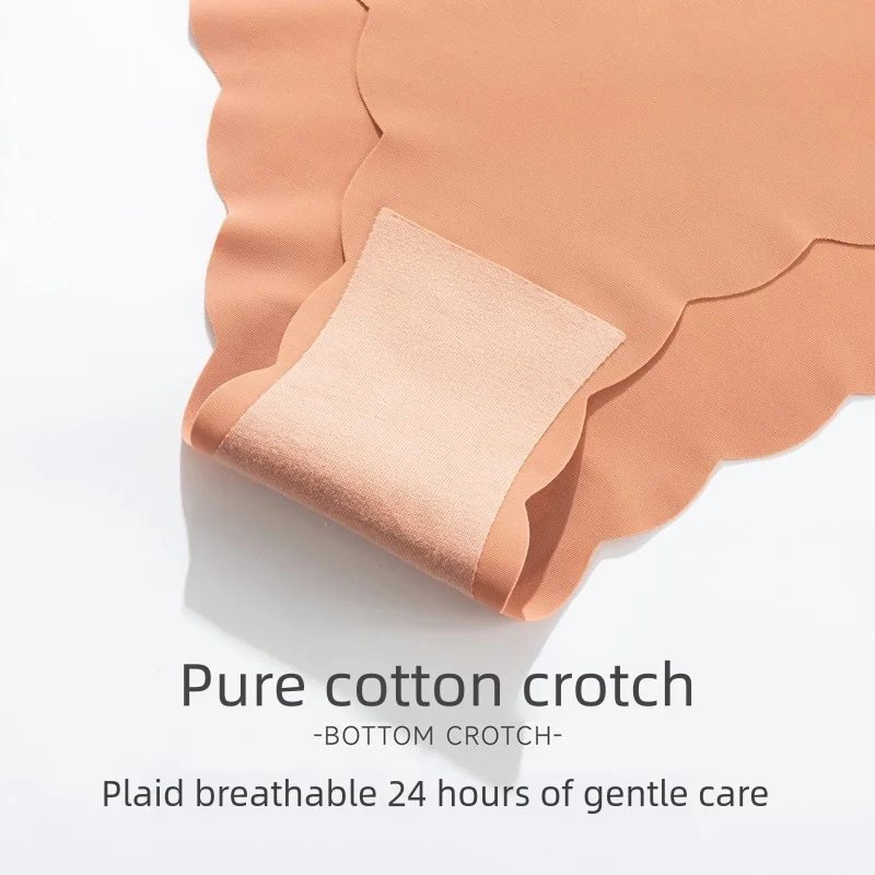 ملابس داخلية نسائية مثيرة غير مرئية من NoTrace لباس داخلي خفيف الوزن وجيد التهوية ومرونة عالية وحافة مموجة وخصر منخفض بلون سادة #6