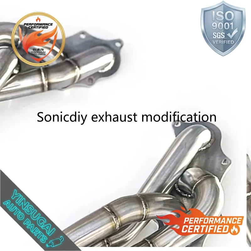Sonicdiy Hot Sales Catted Exhaust Manifold Downpipe For Lexus IS250 IS300 IS350 2006-2012 SS304 High Flow