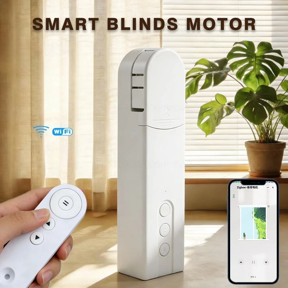 Intelligent Roller Blinds Motor Remote Control Voice Remote Electric Rope Roller Blinds Blinds Motor