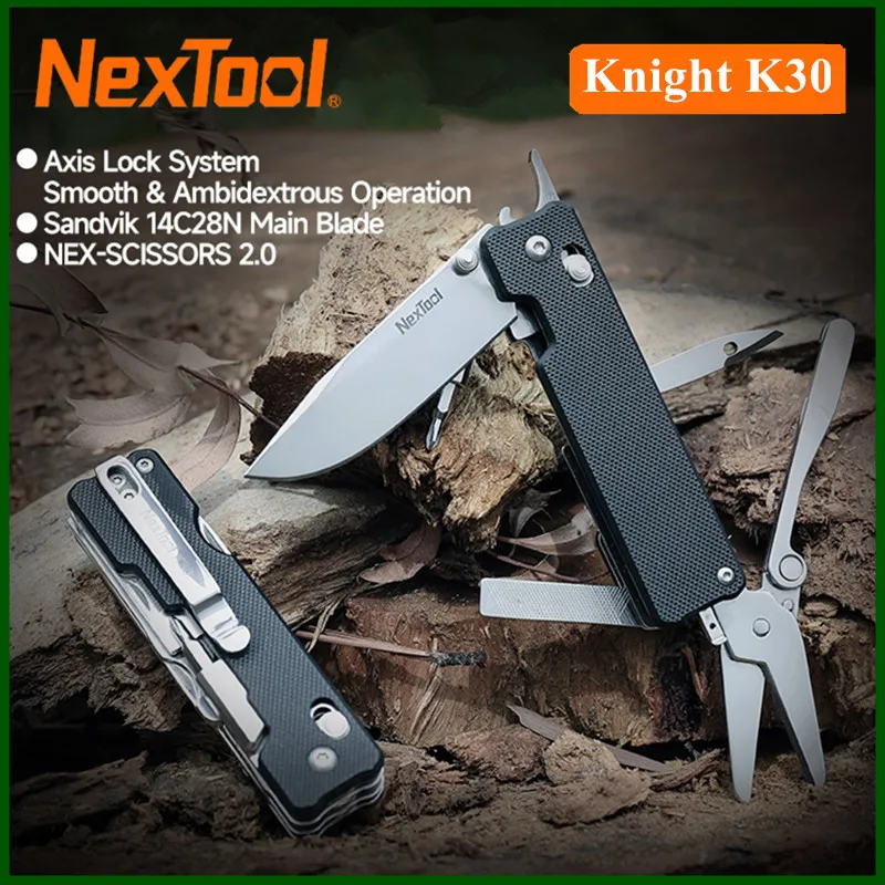 Nextool Knight EDC Knife K30 11 In 1 Pocket Knife  EDC Multi-tool Outdoor Folding Knife Mini Portable Folding Scissors Hand Tool