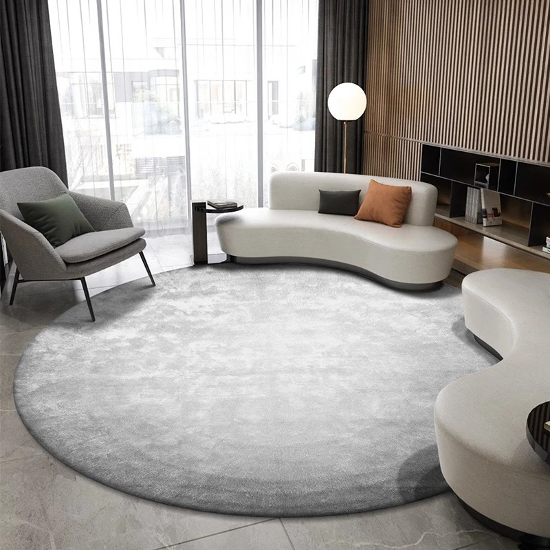 

Round carpet gradually change light luxury, solid color, living room, bedroom, cloakroom, short hair, dirt-resistant
