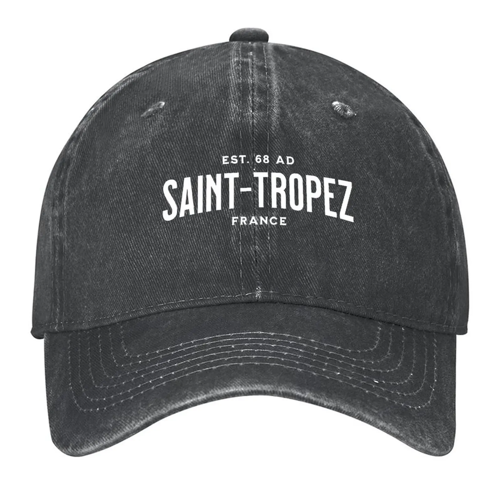

French City Saint Tropez France Baseball Cap sailor cap for men Luxury Hat Sports Cap black Women's Beach Men's
