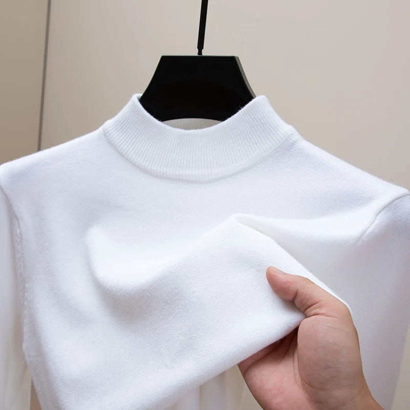 

Мужской вязаный свитер High Ne, приталенный крой, осень-зима, новый теплый базовый слой, дышащий повседневный длинный све irt