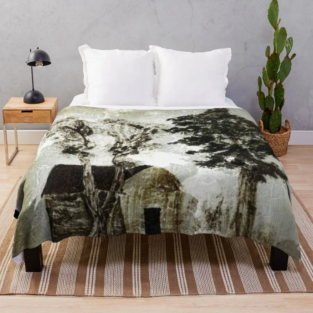 

corncrib, two trees Throw Blanket Blankets For Sofas Bed Kid'S Blankets