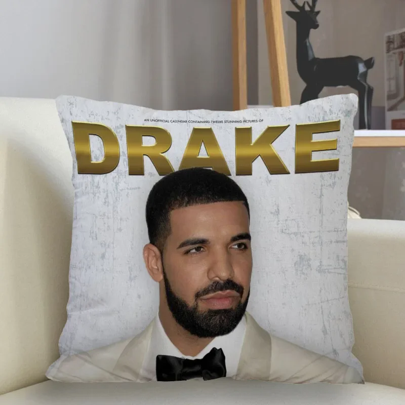 Musife Custom Aubrey Drake Graham Decorative Pillowcase Art Square Zippered Pillow Cover 35*35,40*40,45*45cm wholesale