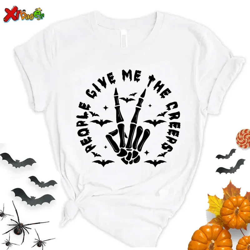 Halloween Fashion Kids T Shirt Boys Girls Causal T Shirts Witch Graphic Tee Baby Halloween Printed Short Sleeve T-shirt Tops