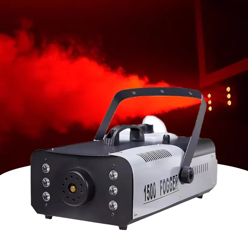 1500W Stage Effects LED Smoke Fog Machine With RGB Remote DMX Control Smoke Fog Machine Wedding Effects