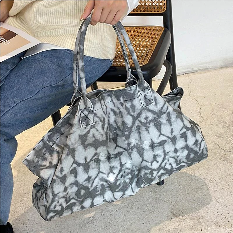 Yoga Shoulder Bag Canvas Bag Unisex Large Capacity Shopping Sports and Fitness Bag Men Women