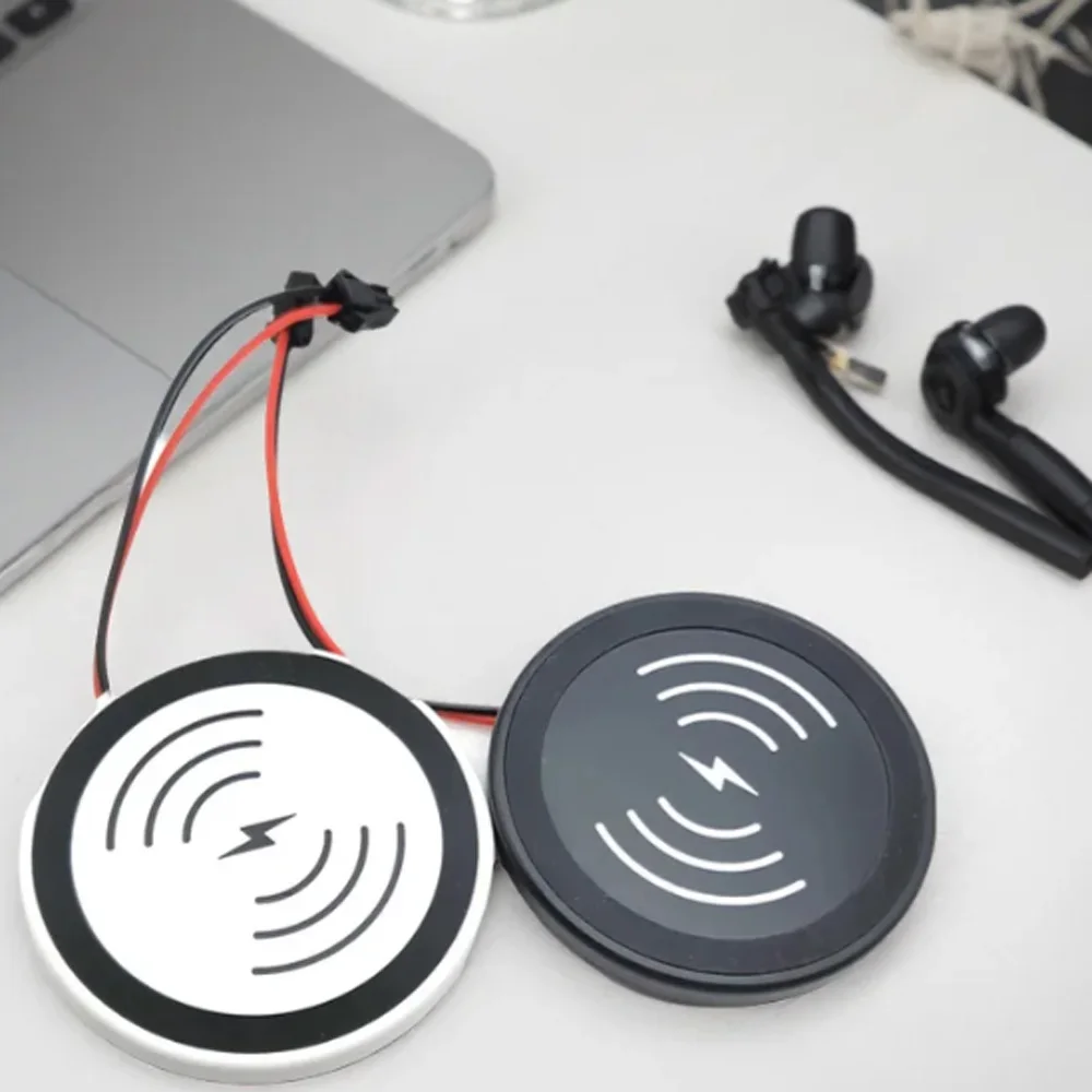 12V 15W LED Night Light Wireless Charger Connector Stand Desk Mobile Phone Holder Fast Charging Station Dock Lamp