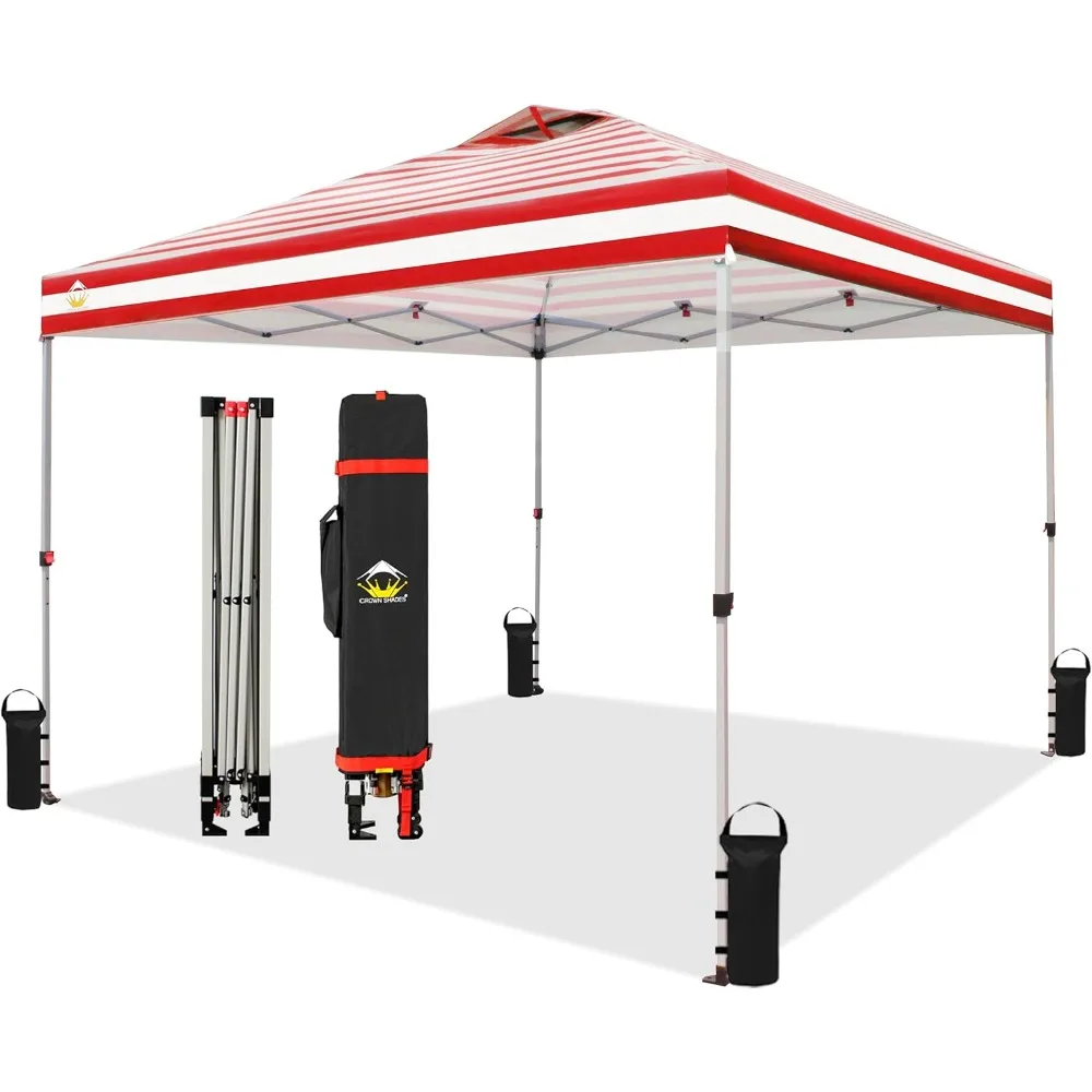 

10x10 Pop Up Canopy - Beach Tent with One Push Setup - Easy Outdoor Sun Shade for Events, Parties, Camping