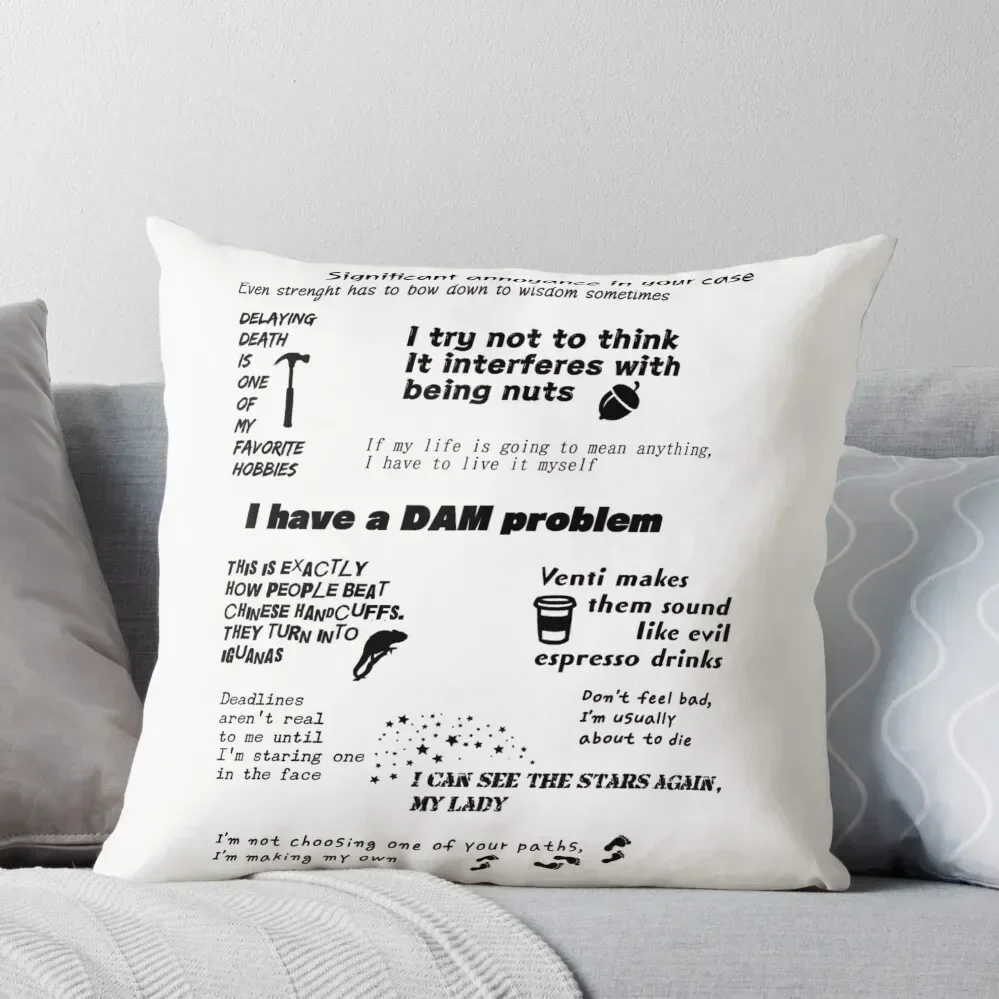 Heroes of Olympus quotes Throw Pillow Pillowcases Cushions For Decorative Sofa pillow