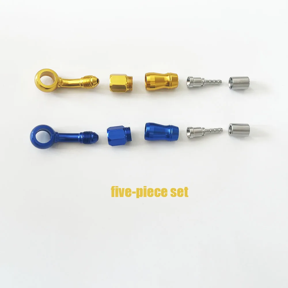 M10 Banjo Brake Fitting  Aluminum AN3 360° Swivel Hydraulic Brake Clutch Hose Adapter for Motorcycle 0° 28° 45° 90° Offset 90°