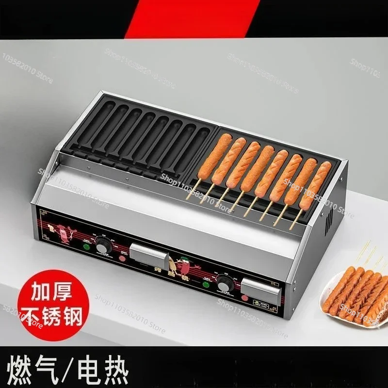 Sausage machine, roadside plug-in gold crispy new sausage fully automatic