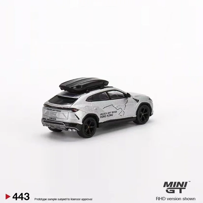 

MINI GT 1:64 модель автомобиля Lambor Urus литой автомобиль #443 RHD-Эксклюзивная коллекция HK