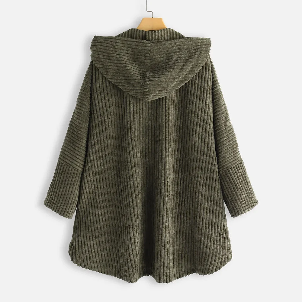 Fashion Corduroy Jacket Women\'s Spring and Autumn New Korean Simple Single Breasted Long Sleeve Lapel Solid Jacket High Quality