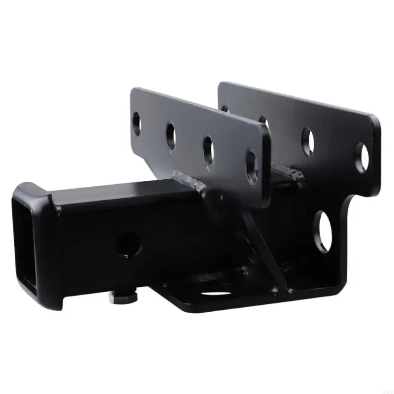 Trailer Receiver 2 Inch Steel Bolt On Rear Towing with Mounting Hardware, Black Coated Receiver for Utility Hauling and H9EE