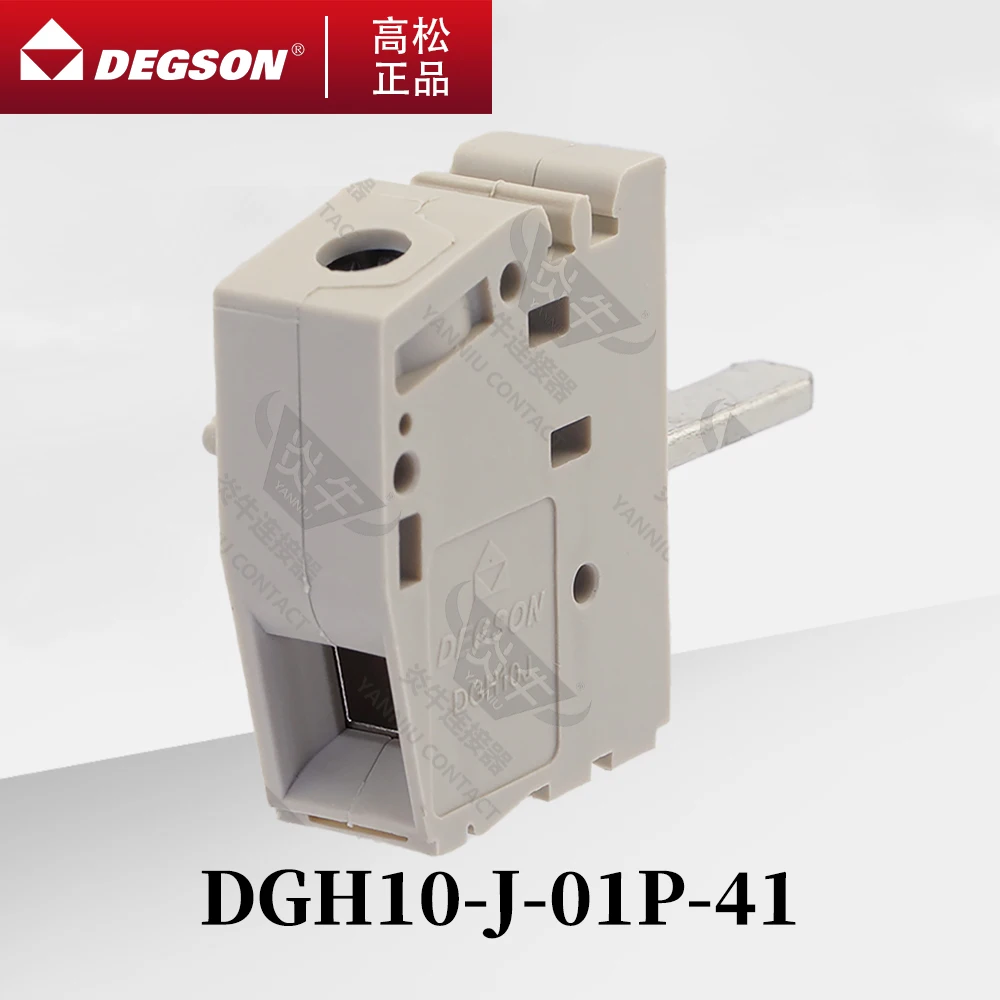 10Pcs DEGSON DGH10-01P-00ZH Through-wall terminal blocks Phoenix Contact 10.1mm HDFK 1PIN 500V 76A Screw Connection Technology