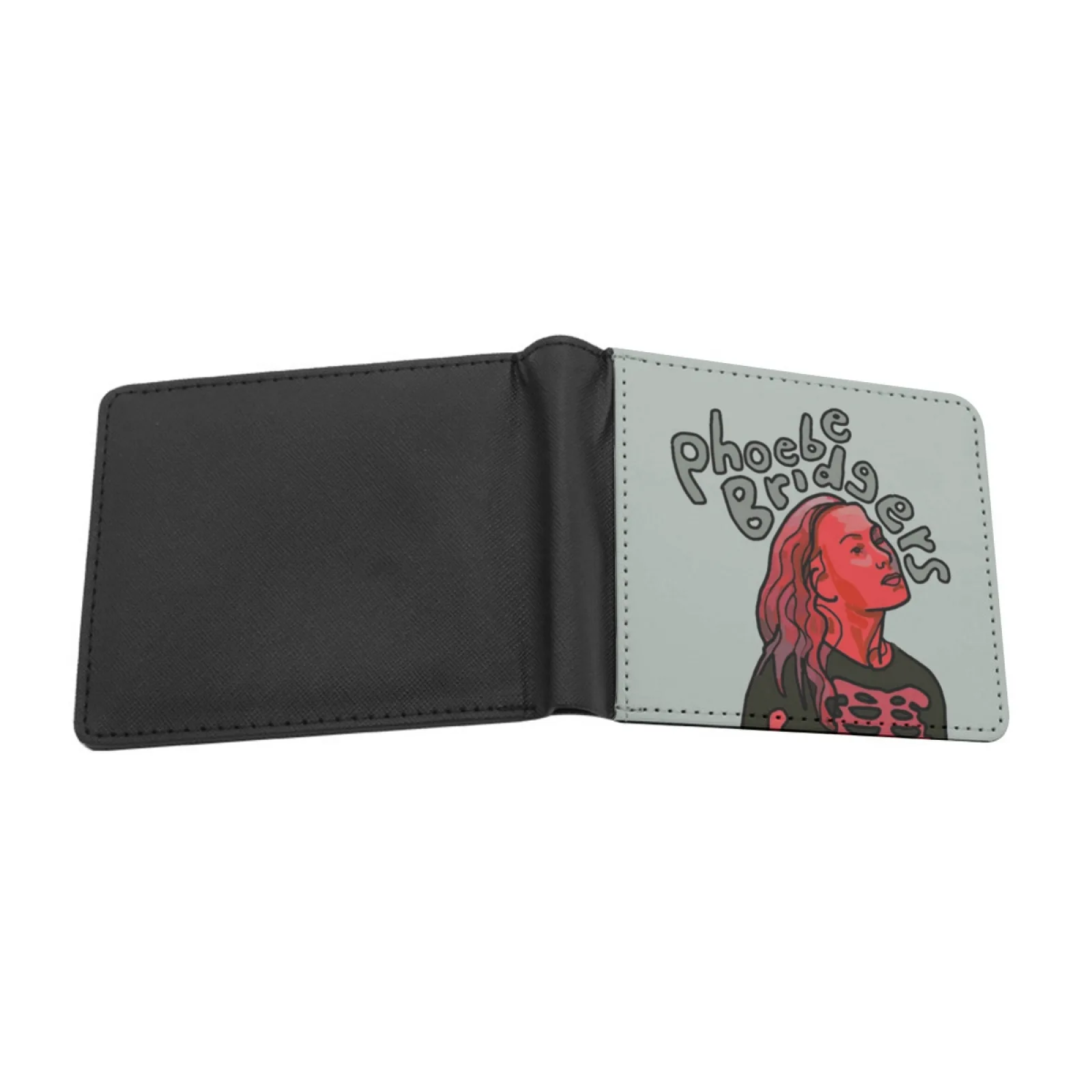 Phoebe Bridgers Men's Wallet Pu Leather Wallet Multifunction Credit Card Purse Phoebe Bridgers Pheobe Bridgers Motion Sickness