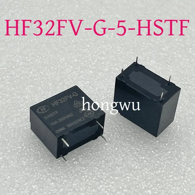 100% Original New 5PCS  HF32FV-G-5-HSTF  DC5V  relay  10A  4pins