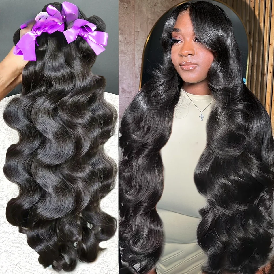 

8-30 Объемная волна Человеческие волосы 3/4 шт. Пучки Бразильские 100% необработанные человеческие волосы Плетение Пучок Наращивание волос Двойной уток