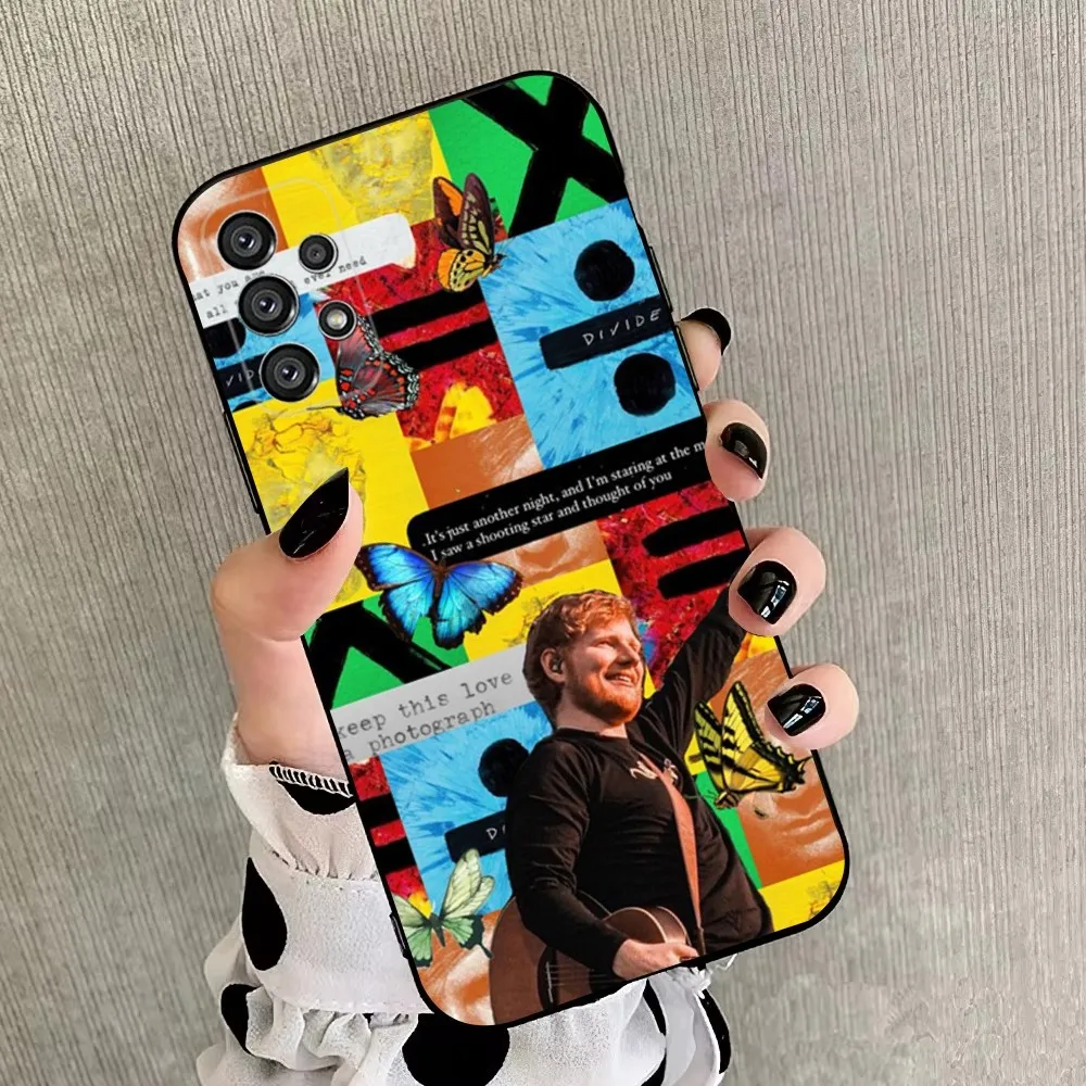 E-Ed Sheeran UK Singer  Phone Case For Samsung Galaxy A20,A21s,A22,A31,A32,A52,A53,A72,73,A80,A91 Soft Black Cover