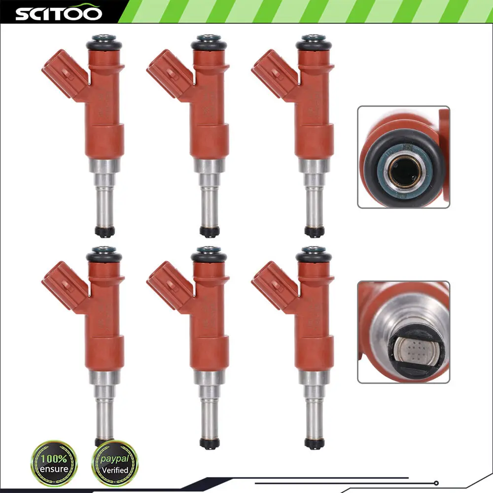 

6 Fuel Injectors For 2010-2007 Toyota Camry Sienna Avalon RAV4 3.5L 842-12322