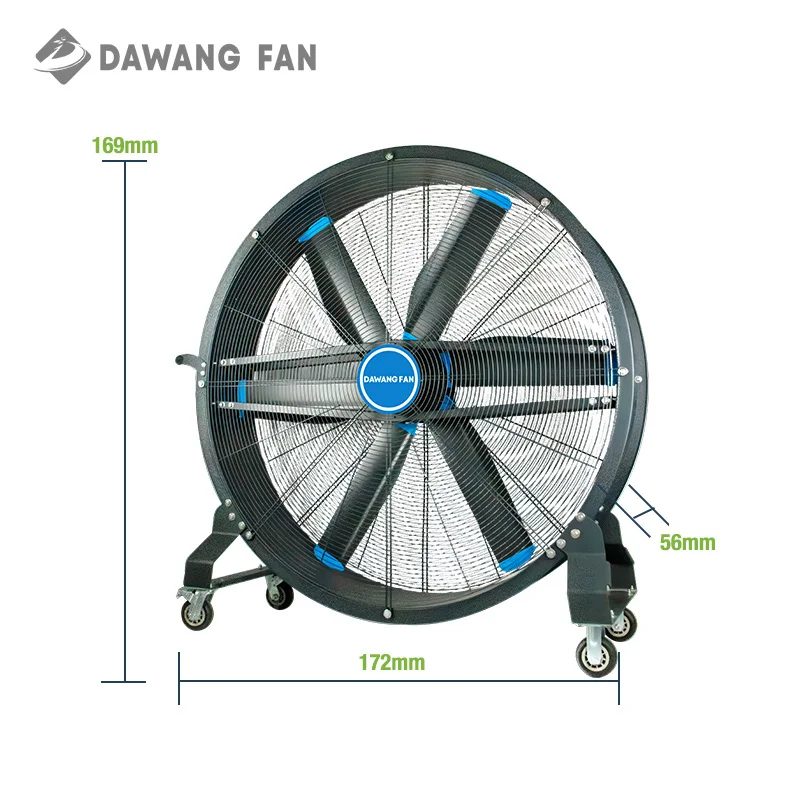 220 فولت 0.75KW 1.5 متر قائم بذاته الصناعية التبريد الصالة الرياضية التيار المتناوب مروحة كهربائية المحمولة للتصنيع في الهواء الطلق مصنع المحرك الأساسي