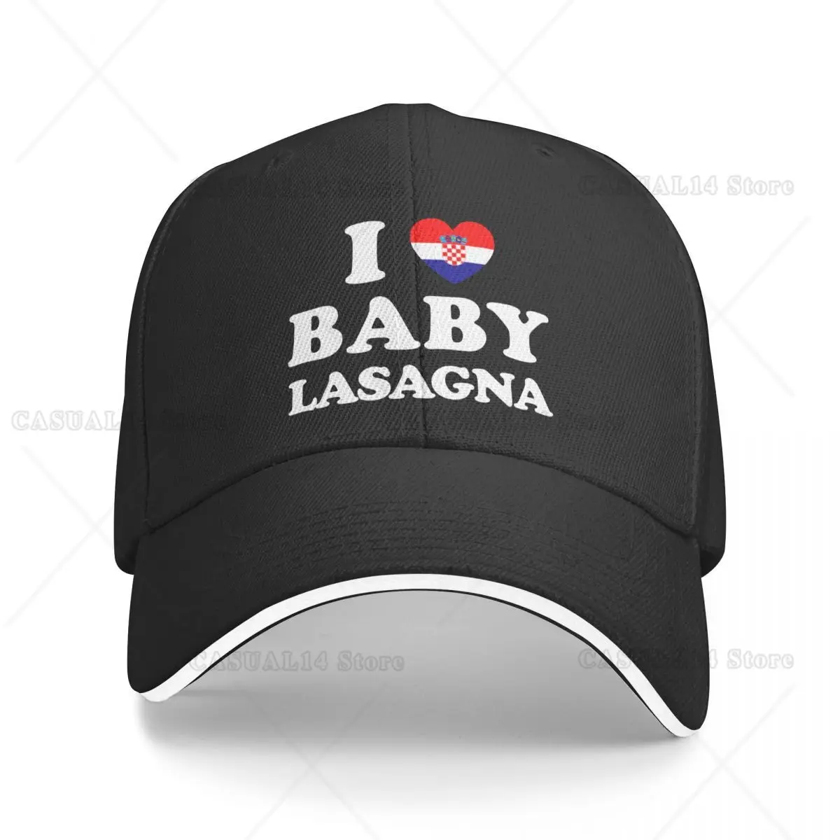 Croatia Flag Love Baby Lasagna Baseball Caps Sports Snapback Hat Unisex Hats