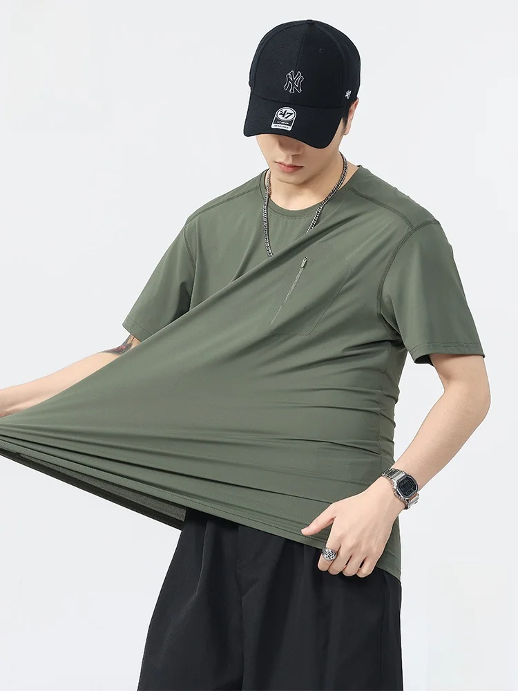 

Мужская футболка PaulFrank Ice Silk Cool Feeling с коротким рукавом, свободного кроя, быстросохнущая, дышащая, летняя, модная, с коротким рукавом