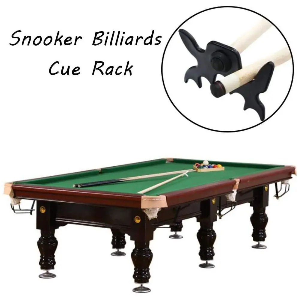 2024 New Pool Cue Black Snooker Billiards Cue Rack Bridge Head Billiards Cross Antlers Rod Holder Accessories