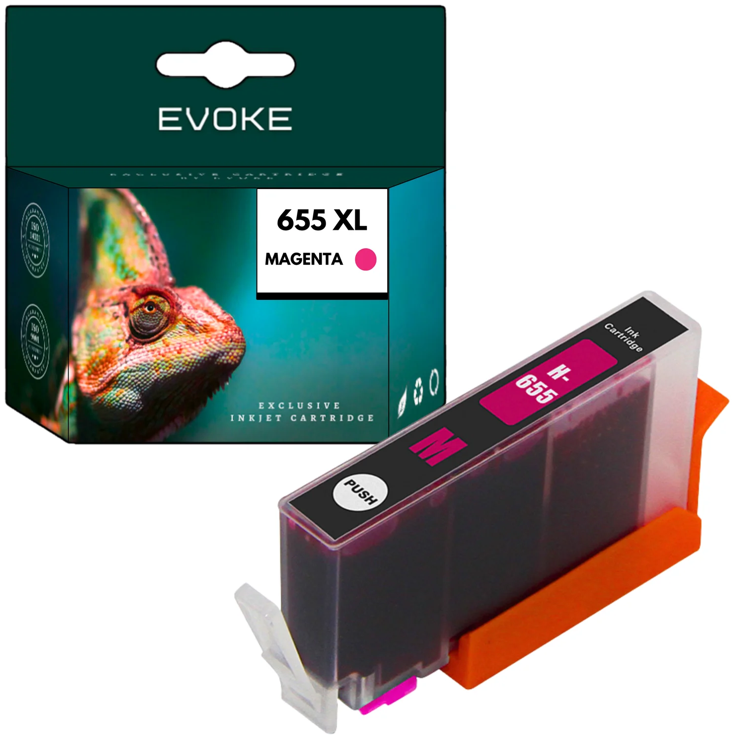 Evoke Compatibele Inkt voor Hp 655m 655 Cz111Ae Magenta Deskjetinkadv 3525/4615/4625/5525/6525