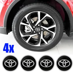 4X Car Wheel Center Hub Caps Car Wheel Rim Hubcap Badge Covers For Toyota Hilux Prius Auris Corolla Camry Auto Accessories NEW