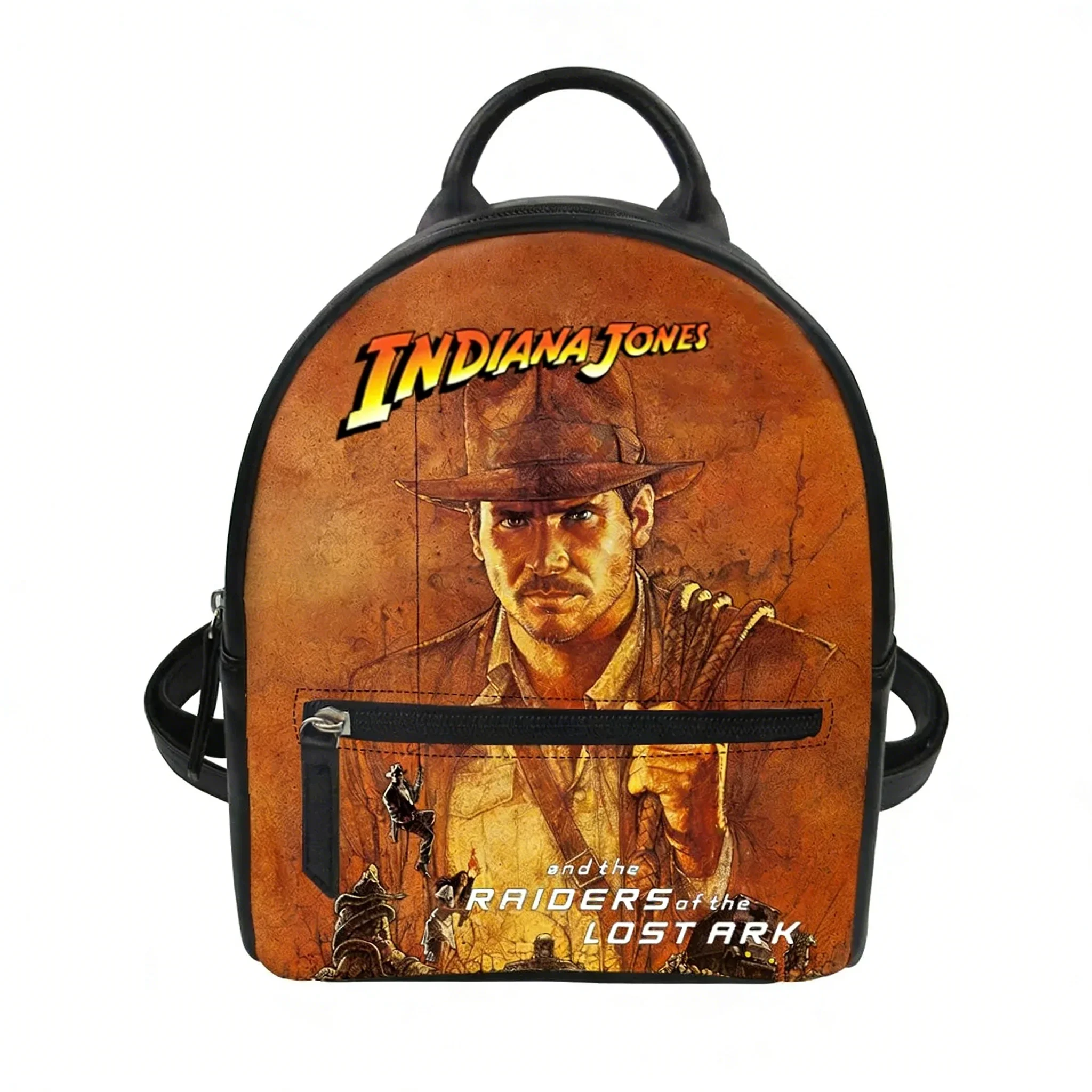 Indiana Jones Raiders of The Lost Ark, mini mochila pequeña personalizada, bolso escolar Carter, bolso de hombro doble, mini bolso de viaje