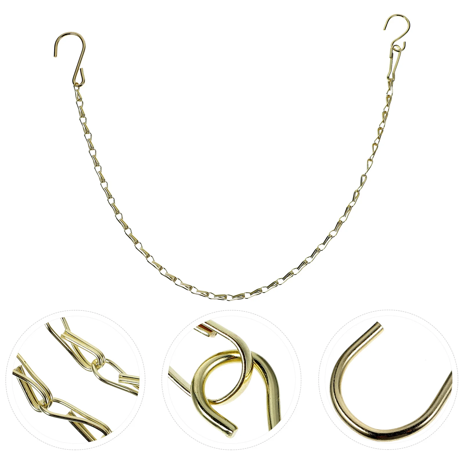 

Garden Hooks for Hanging Flower Basket Chain The Plant Pot Replacement Bracket Golden Iron Planter