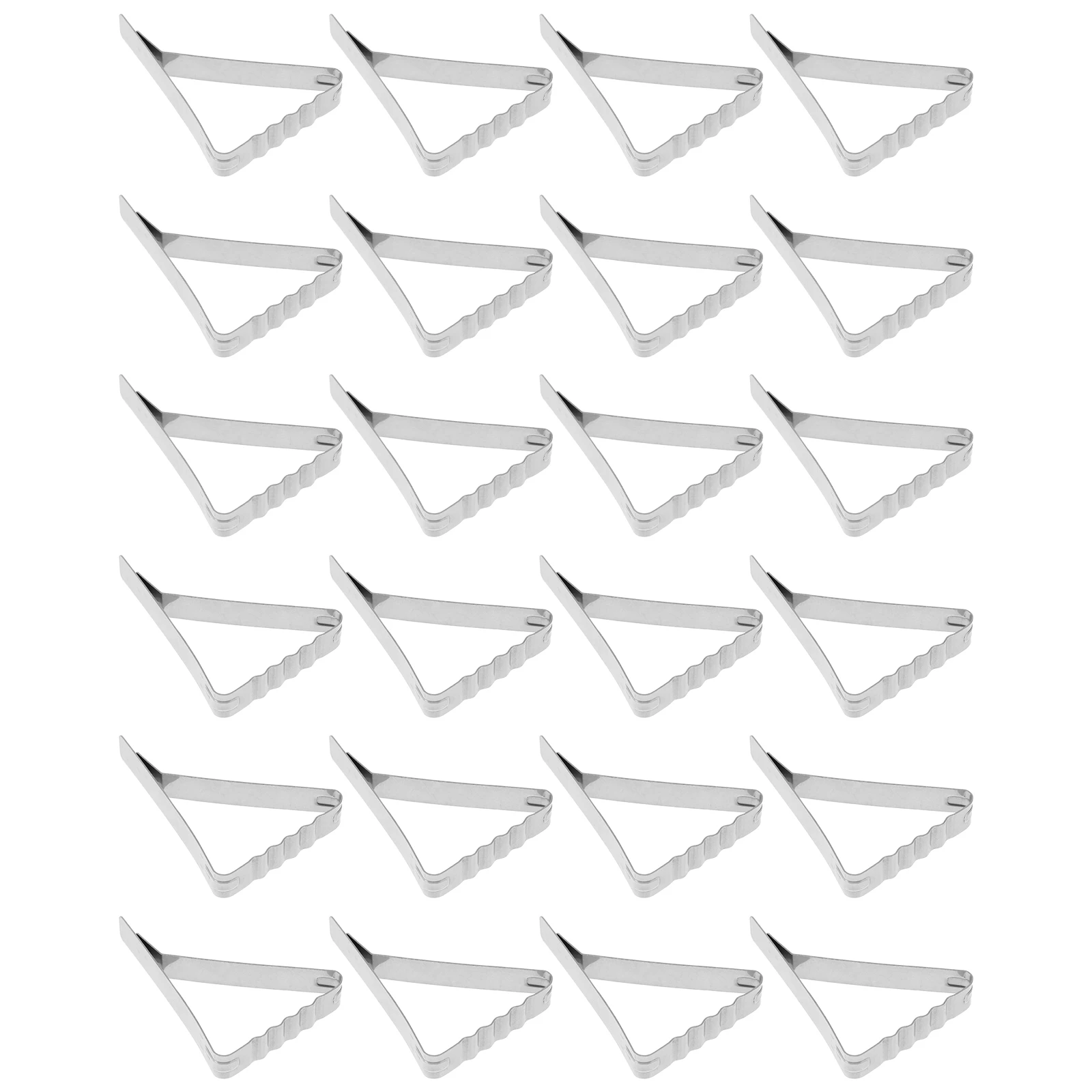 

24Pcs Silver Stainless Steel Table Cloth Clip Set Easy to Use for Indoor Outdoor Table Cover Fixing Tablecloth Clip