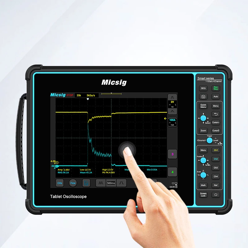 

SATO2002/SATO1004 Digital Oscilloscope 2/4 channels 100MHz-200MHz Oscilloscope For Portable Automobile Oscilloscope Touch Screen