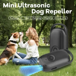 Mini Ultrasonic Dog Repeller Training Dog Stop Barking Smart Portable Outdoor Defense Dogs Anti-barking Training Device